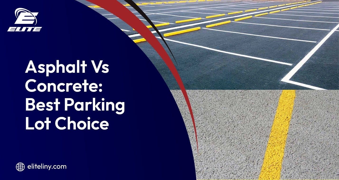 asphalt vs concrete parking lot