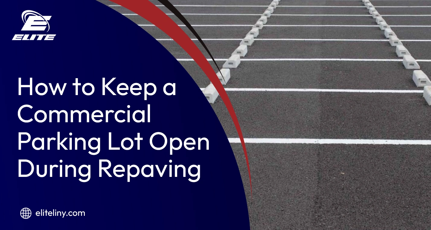 How to keep commercial parking lot open during repaving